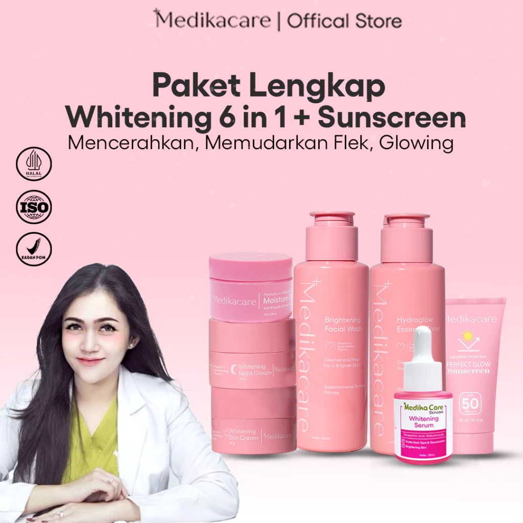 Product image: Paket Lengkap Whitening 6 in 1 + Suncscreen